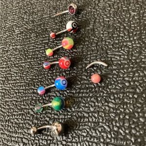 Lot of Various Belly Button Rings